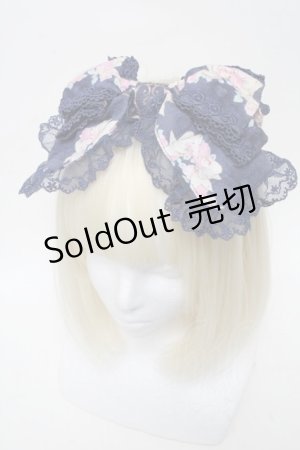 画像: BABY,THE STARS SHINE BRIGHT / 恋する香りの魔法柄リボンカチューシャ  紺 S-25-06-01-015-BA-AC-HR-ZS