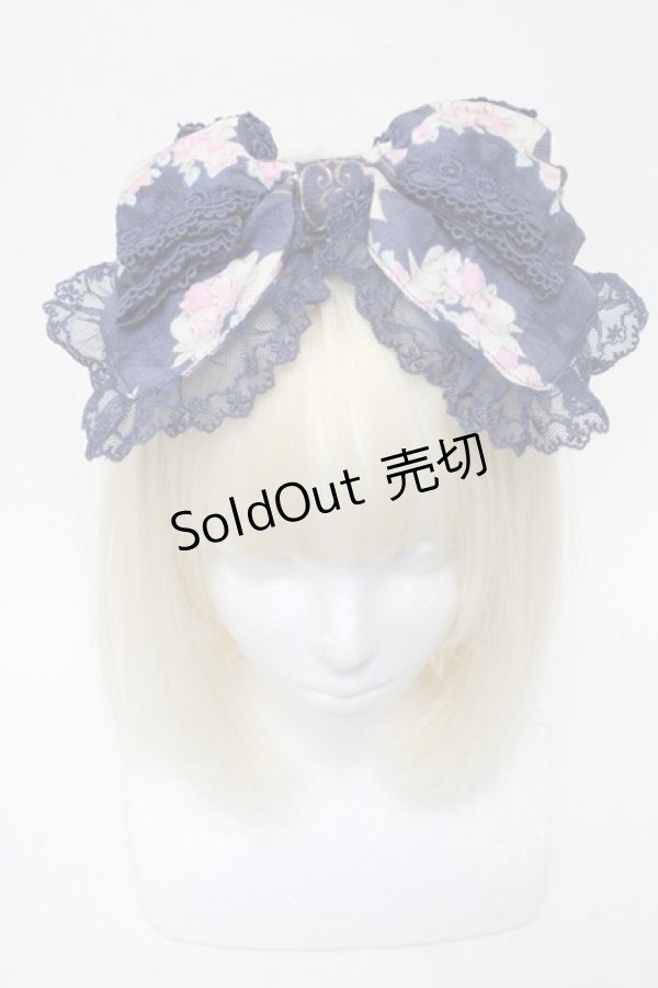 画像2: BABY,THE STARS SHINE BRIGHT / 恋する香りの魔法柄リボンカチューシャ  紺 S-25-06-01-015-BA-AC-HR-ZS (2)