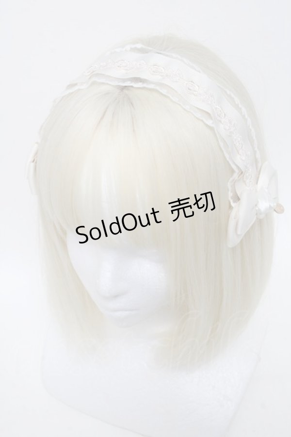 画像1: m petit by misako / AMレースカチューシャ  オフ S-25-06-01-016-LO-AC-HR-ZS (1)