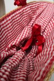 画像4: Maison de FLEUR / パールフリルハンドルカゴバッグ  赤 S-25-06-01-021-LO-BG-HR-ZS (4)