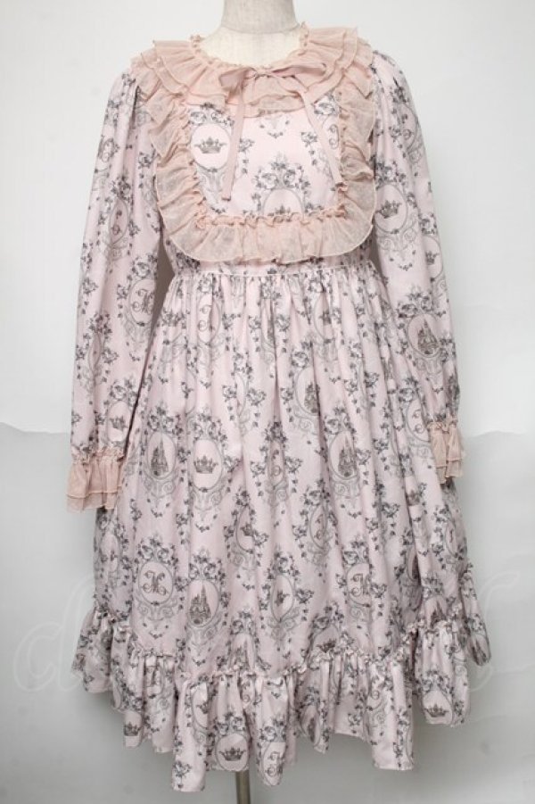 画像1: Melody BasKet / Rose Princessヨーク切替ワンピース  ピンク S-25-06-01-036-LO-OP-AS-ZS (1)