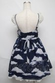 画像2: Angelic Pretty / Misty Skyジャンパースカート  紺 S-25-06-03-049-AP-OP-AS-ZS (2)