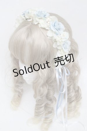 画像: Atelier Beatrice / ローズパールカチューシャ  オフｘサックス S-25-06-03-014-GO-AC-AS-ZS