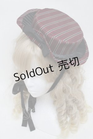 画像: Victorian maiden / レジメンタルストライプキャノチェ  ワイン S-25-06-03-018-CL-AC-AS-ZS