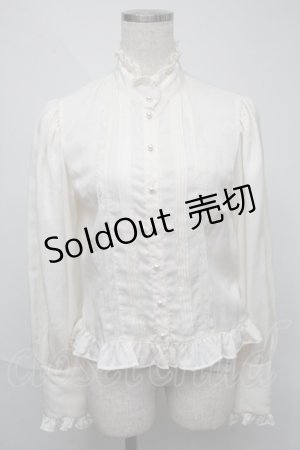 画像: Victorian maiden / スタンドカラーブラウス  オフ S-25-06-03-028-CL-BL-AS-ZS