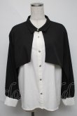 画像1: axes femme / フラシデザインシャツ  黒ｘ白 S-25-06-03-032-AX-BL-HR-ZS (1)