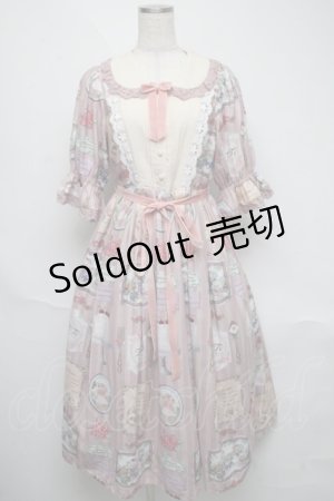 画像: axes femme kawaii / ティティ×ベアファミリーワンピース  ピンク S-25-06-03-042-AX-OP-AS-ZS