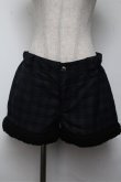 画像1: ALGONQUINS / チェックショートパンツ  グレーｘ紺 S-25-06-04-050-AL-PA-AS-ZS (1)