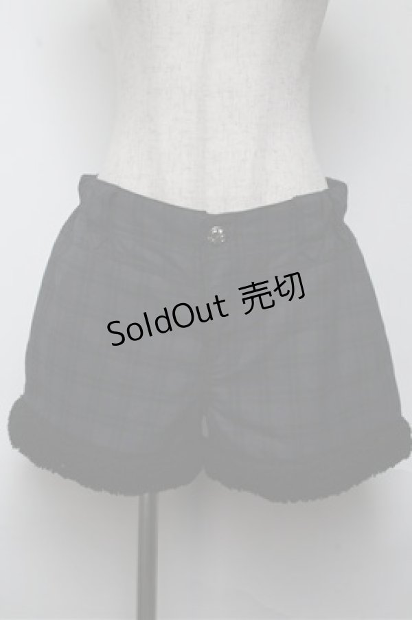 画像1: ALGONQUINS / チェックショートパンツ  グレーｘ紺 S-25-06-04-050-AL-PA-AS-ZS (1)