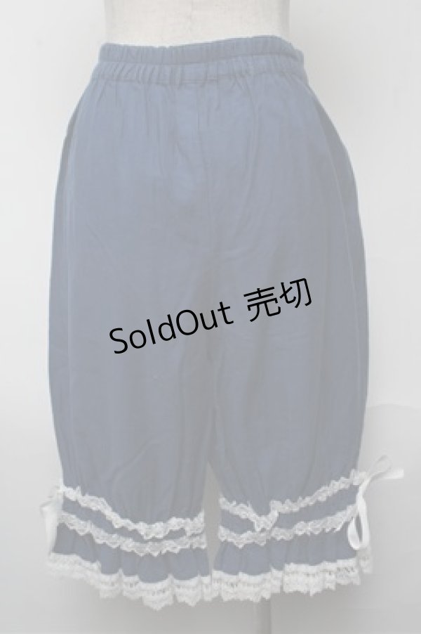 画像2: metamorphose / ドーリーコットンドロワーズ(無地)  ブルー S-25-06-04-051-ME-PA-AS-ZS (2)