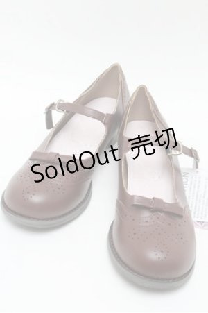 画像: m petit by misako / AMマイメロパンチングパンプス  ブラウン S-25-06-04-005-LO-ZA-HR-ZS