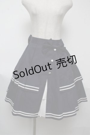 画像: metamorphose / セーラースカート  紺 S-25-06-04-057-ME-OP-AS-ZS