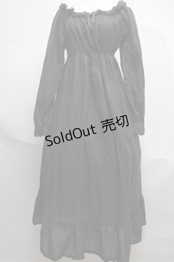 画像1: Moi-meme-Moitie / 薔薇レースネグリジェワンピース(2003年)  黒 S-25-06-04-022-MO-OP-AS-ZS (1)