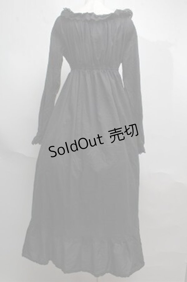 画像2: Moi-meme-Moitie / 薔薇レースネグリジェワンピース(2003年)  黒 S-25-06-04-022-MO-OP-AS-ZS (2)