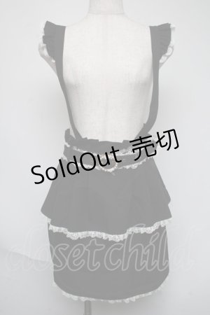 画像: Rojita / サス付きペプラムタイトミニスカート  黒 S-25-06-05-058-LO-SK-HR-ZS