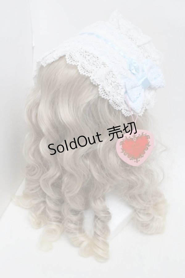 画像2: BABY,THE STARS SHINE BRIGHT / シェリルレーシィヘッドドレス  サックス S-25-06-05-013-BA-AC-HR-ZS (2)