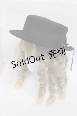 画像: metamorphose / フェルトカンカン帽  黒 S-25-06-05-017-ME-AC-HR-ZS