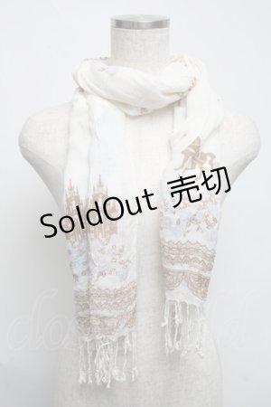 画像: axes femme / 薔薇プリントストール   S-25-06-05-020-AX-ZA-HR-ZS
