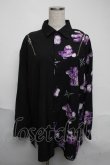 画像1: TRAVAS TOKYO / 昇華シャツ  黒ｘ紫 S-25-06-05-028-PU-TO-HR-ZS (1)