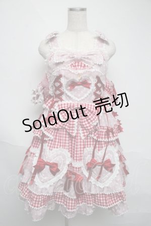 画像: BABY,THE STARS SHINE BRIGHT / Milky sodaなmy lovely heroineジャンパースカート  ピンク S-25-06-05-037-BA-OP-HR-ZS