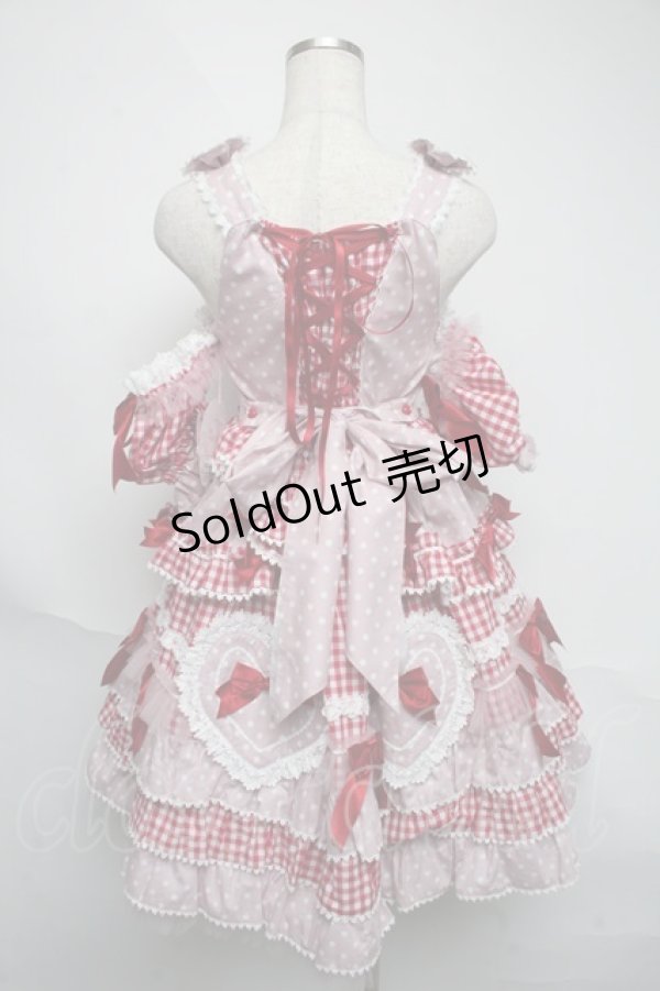 画像2: BABY,THE STARS SHINE BRIGHT / Milky sodaなmy lovely heroineジャンパースカート  ピンク S-25-06-05-037-BA-OP-HR-ZS (2)