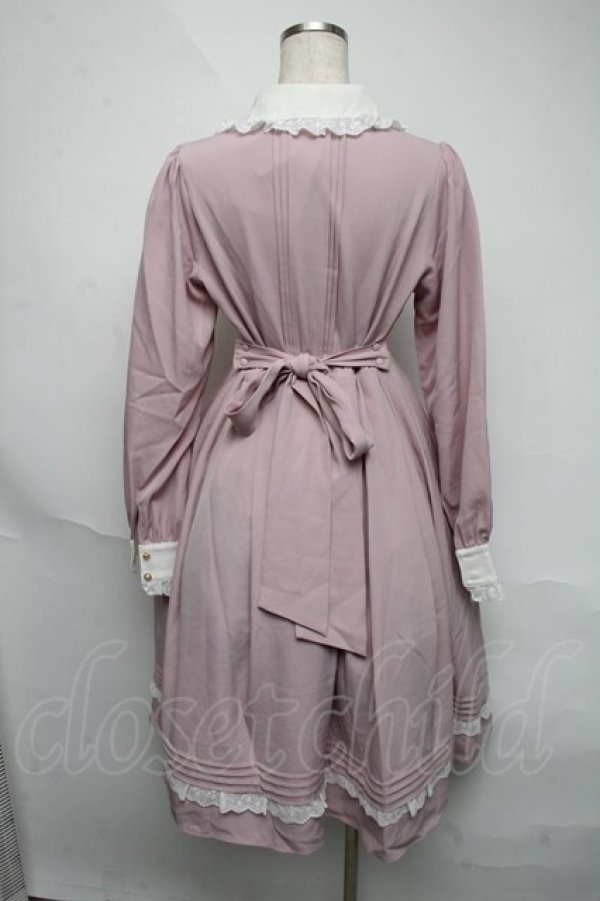 画像2: Amavel / Monogram Antique Ribbonワンピース  ピンク S-25-06-05-038-CA-OP-HR-ZS (2)