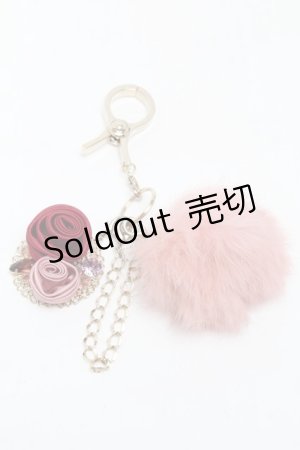 画像: axes femme / ファー付ガーデン手袋ホルダー  ピンク S-25-06-06-007-AX-BL-HR-ZS