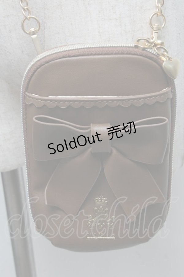 画像1: m petit by misako / NINA’S コラボショルダーバッグ  ブラウン S-25-06-06-014-LO-BG-AS-ZS (1)
