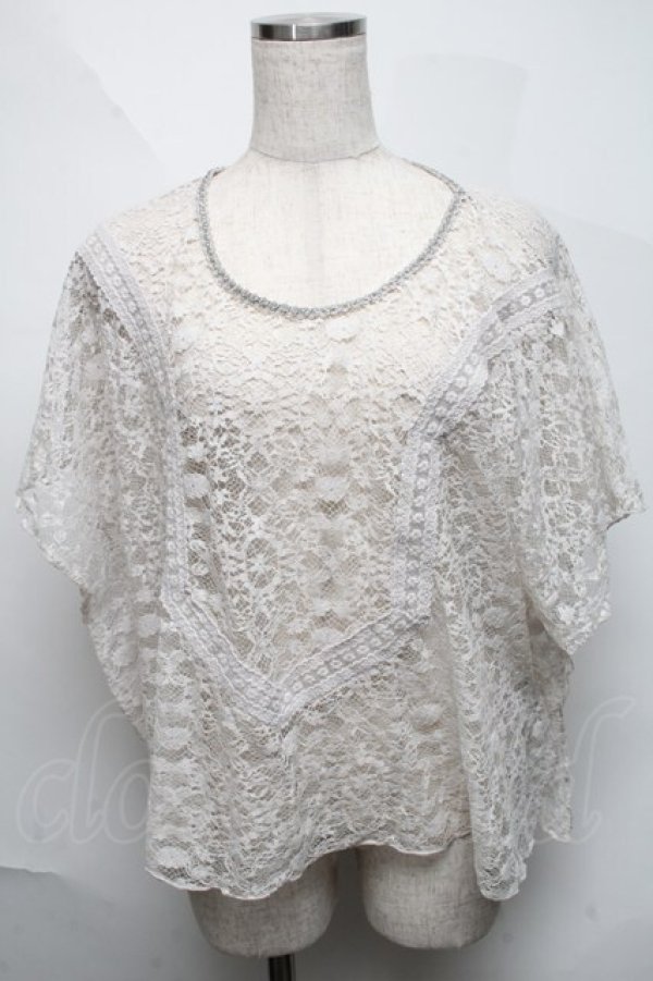 画像1: axes femme / 総レースアンサンブル  白 S-25-06-06-024-AX-TO-HR-ZS (1)