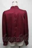 画像2: Amavel / Oriental Arabesqueマオカラーブラウス  エンジ S-25-06-06-030-CA-BL-HR-ZT070 (2)