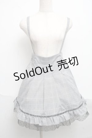 画像: MA*RS / グレンチェックスカート  グレー S-25-06-07-054-EL-SK-AS-ZS