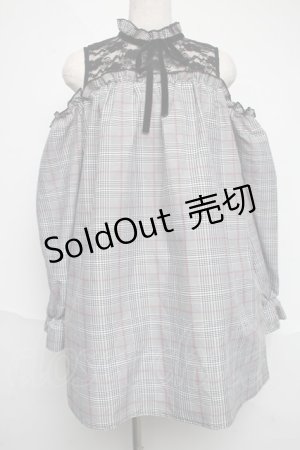 画像: MA*RS / チェックワンピース  グレー S-25-06-07-019-EL-OP-AS-ZS
