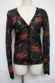 画像1: HYSTERIC GLAMOUR / リップラメカーディガン  黒 S-25-06-07-020-PU-SK-HR-ZS (1)