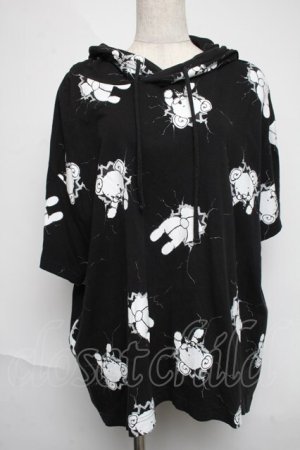画像: monomania / よだれベアーパーカー  黒 S-25-06-07-023-PU-TO-AS-ZS