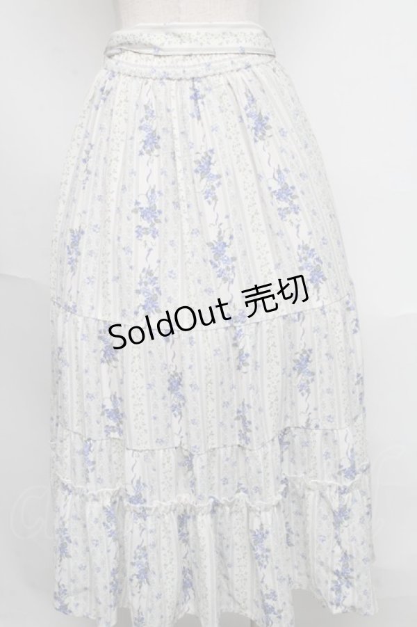 画像2: axes femme / すみれ×すずらん柄スカート  オフ S-25-06-09-057-AX-SK-AS-ZI (2)