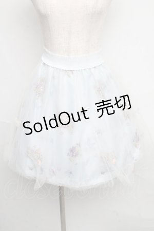 画像: Secret Honey / パピヨンチュールスカート  サックス S-25-06-09-065-CA-SK-AS-ZS