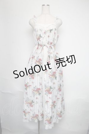 画像: axes femme / フルーツ柄キャミワンピース  オフ S-25-06-09-1053-AX-OP-AS-ZI
