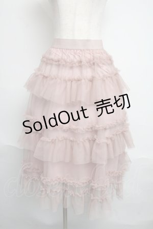 画像: LOLITA / レースティアードスカート 3L ピンク S-25-06-09-1057-LO-SK-HR-ZS