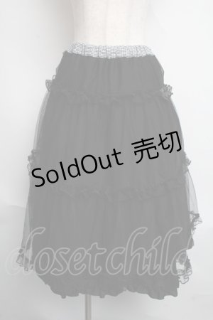 画像: m petit by misako / NINA'Sギャザースカート  黒 S-25-06-09-1059-LO-SK-HR-ZS