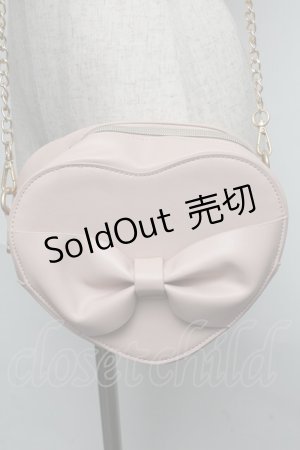 画像: m petit by misako / ハートリボンショルダーバッグ  ピンク S-25-06-09-1010-LO-BG-HR-ZS