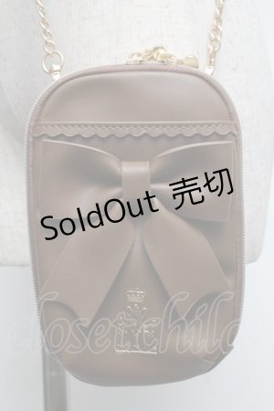 画像: m petit by misako / NINA′Sスマホショルダーバッグ  ブラウン S-25-06-09-1012-LO-BG-HR-ZS