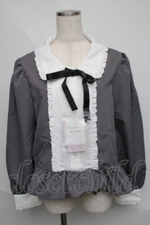 画像: Cherirulu Chocola / マルエリシャツブラウス 3L グレー S-25-06-09-1026-LO-BL-HR-ZS