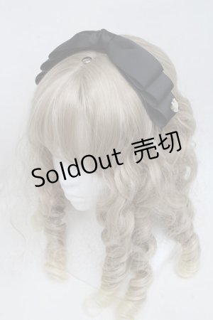 画像: m petit by misako / NINA'sコラボ AM*NIリボンカチューシャ  黒 S-25-06-09-014-LO-AC-HR-ZS