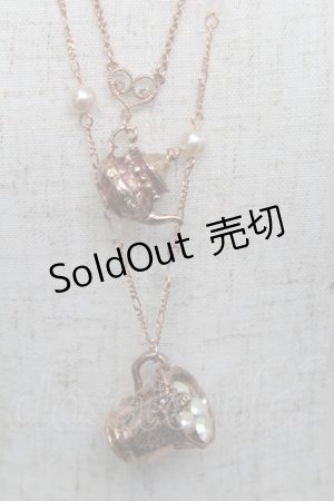 画像: axes femme / ティータイム2連ネックレス  ピンク S-25-06-09-022-AX-AC-HR-ZS