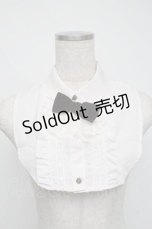 画像: axes femme / ジャボ付つけ襟  薄ピンク S-25-06-09-023-AX-BL-HR-ZS
