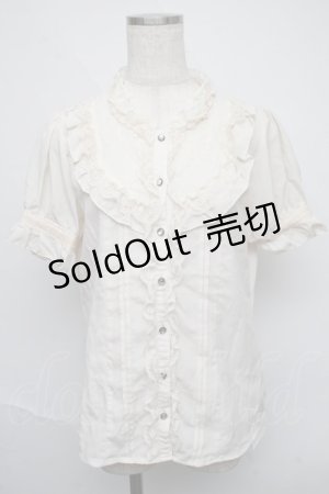 画像: axes femme / スタンド襟レースブラウス  オフ S-25-06-09-038-AX-BL-AS-ZS