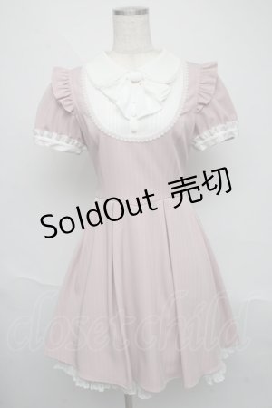 画像: Secret Honey / ストライプワンピース  ピンク S-25-06-09-045-CA-SK-AS-ZS