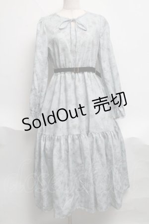 画像: axes femme POETIQUE / クラシックフラワーワンピース  グリーン S-25-06-11-047-AX-OP-AS-ZS