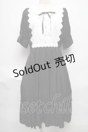 画像: axes femme / シアーストライプワンピース  黒 S-25-06-11-054-AX-OP-AS-ZS