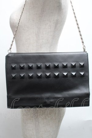 画像: Jean Paul GAULTIER / スタッズショルダーバッグ  黒 S-25-06-11-011-GO-BG-AS-ZS